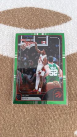 NBA Hoops 2026 NUMBERED Green Crackleboard Foil Rookie Alijah Martin Raptors #27/75