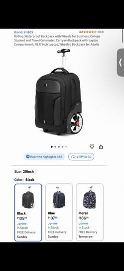 YH&GS Rolling Backpack