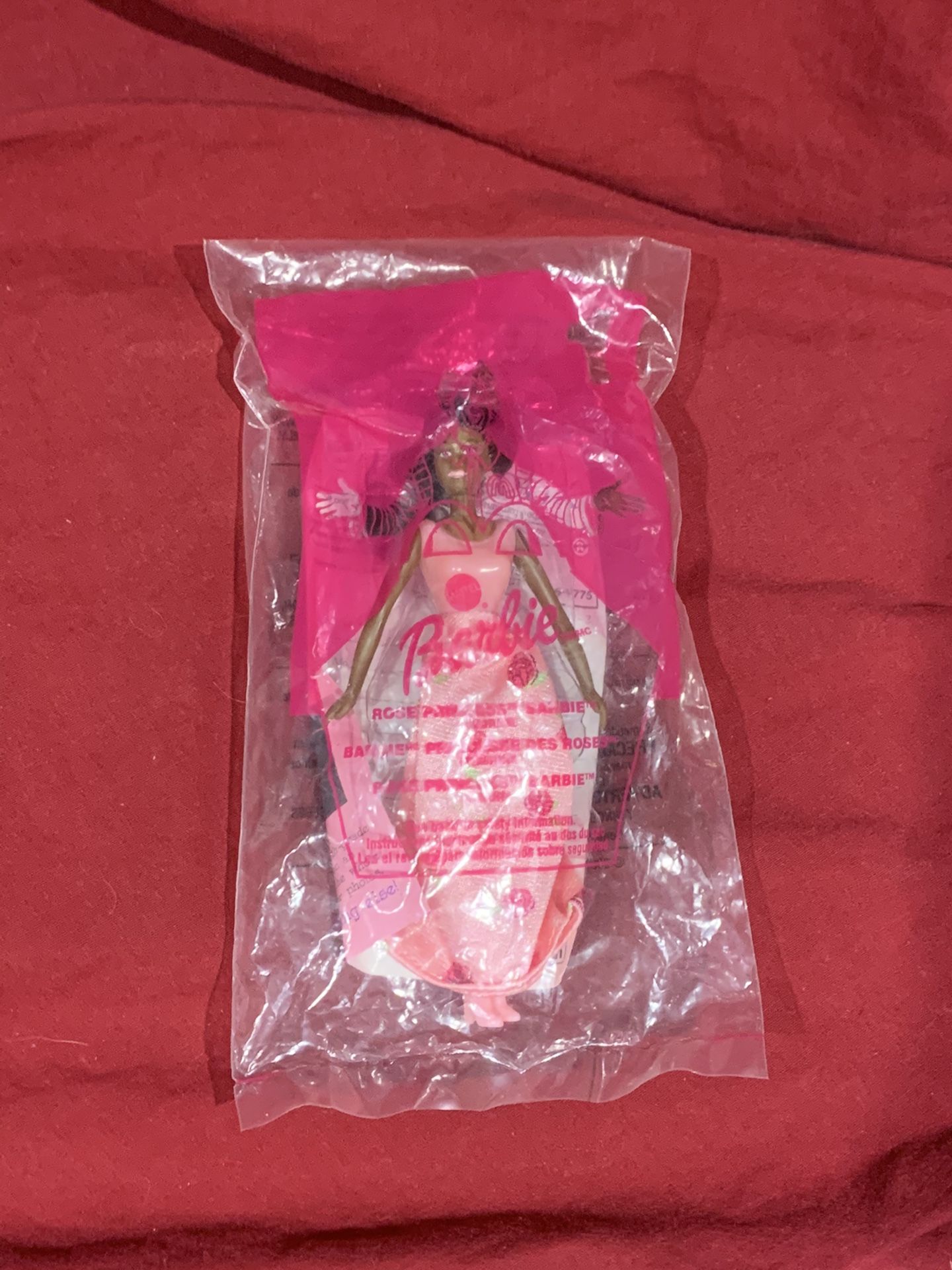 McDonald’s Barbie collectible. 2001 Rose Princess Barbie.