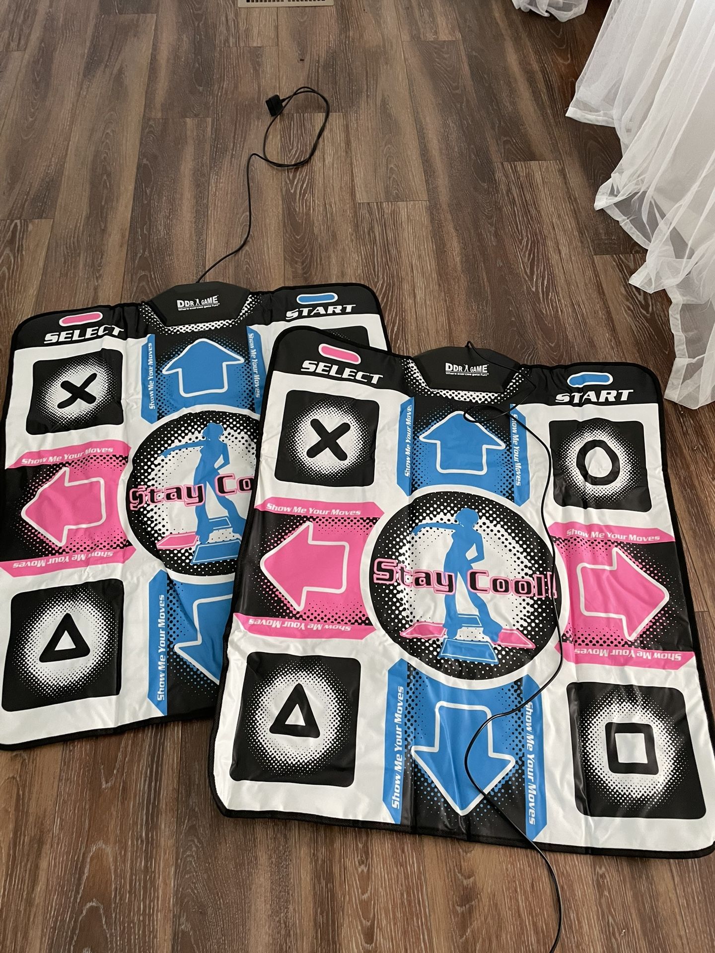 Two Dance Dance Revolution Dance Pads-Like New