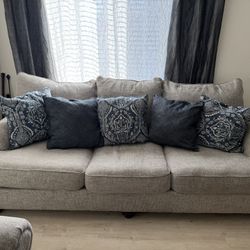 Gray Ashley Couches 3 Years Old