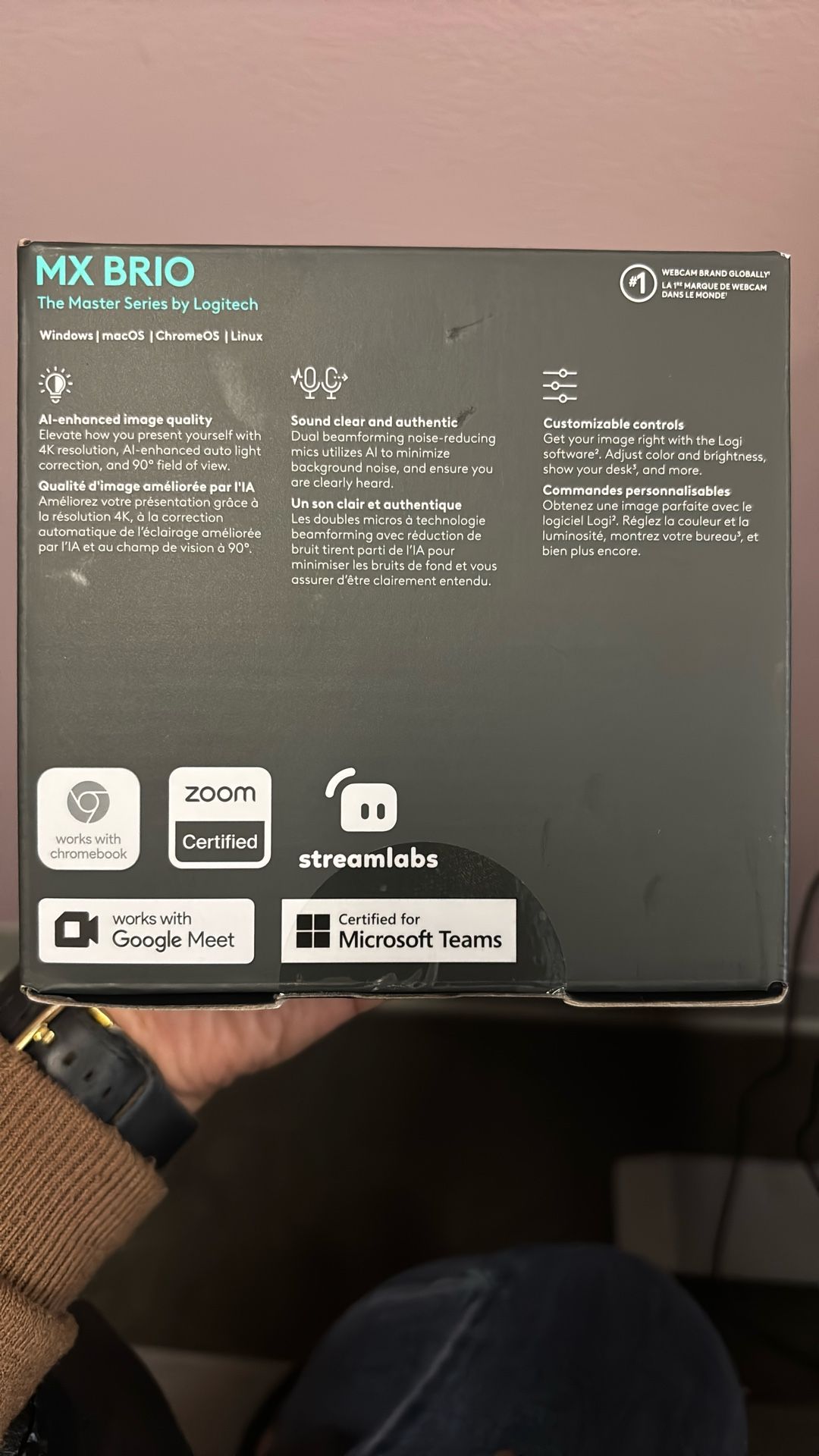 Streaming webcam MX Brio - Main Image