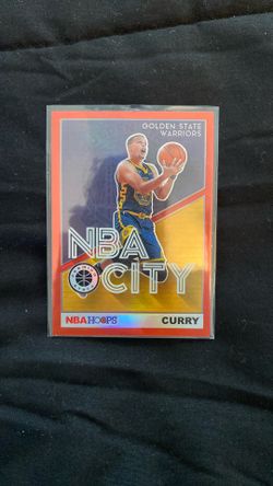 2019 PANINI HOOPS PREMIUM STOCK NBA CITY 2 STEPHEN CURRY HOLO RED