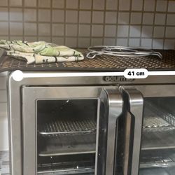 Gourmia 6-Slice Digital Toaster Oven Air Fryer, with 18 One-Touch Presets & Temp Probe, Stainless St