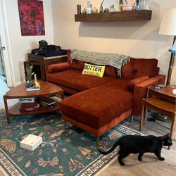 Inside Weather Velvet Couch