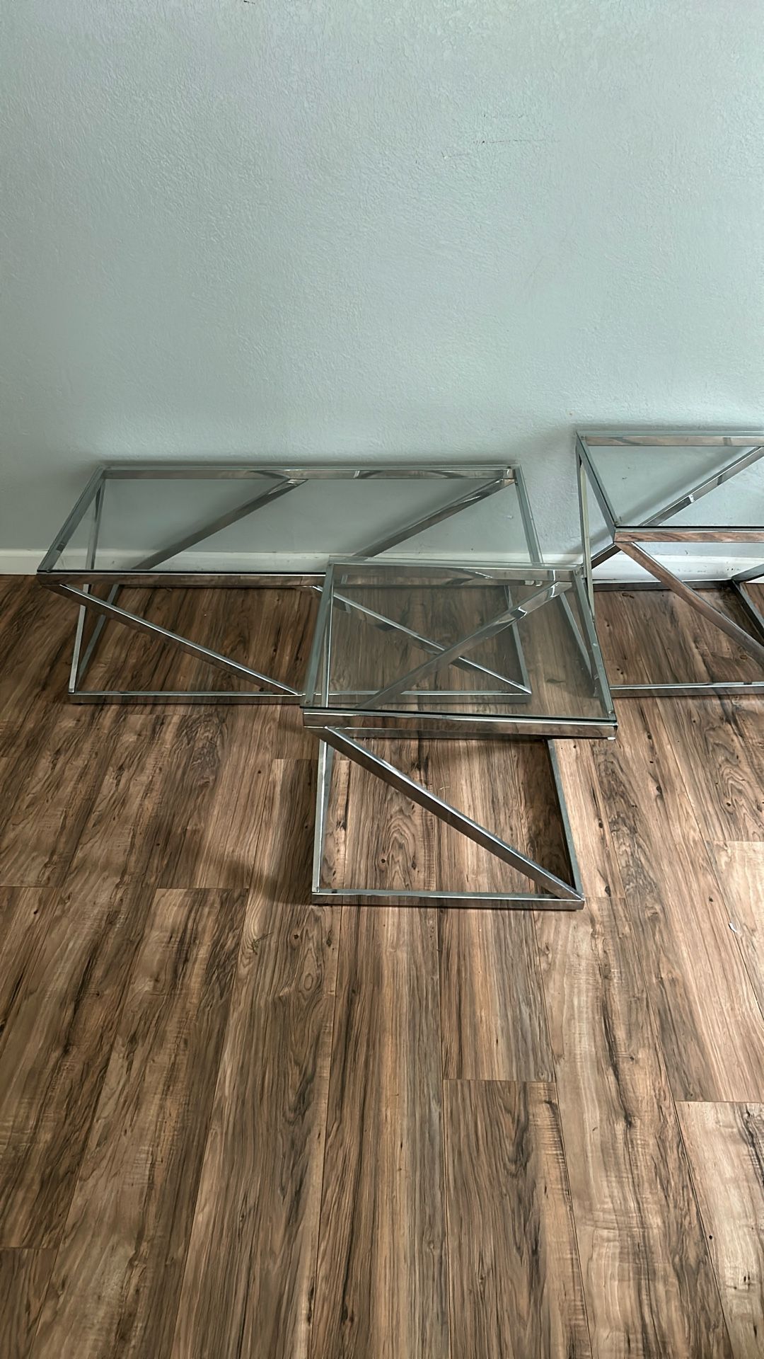 Coffee table with matching end tables