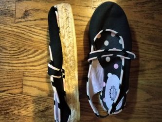 Sz 7-7.5 Lulu Guinness espadrilles