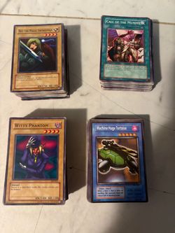 Old used yugioh cards