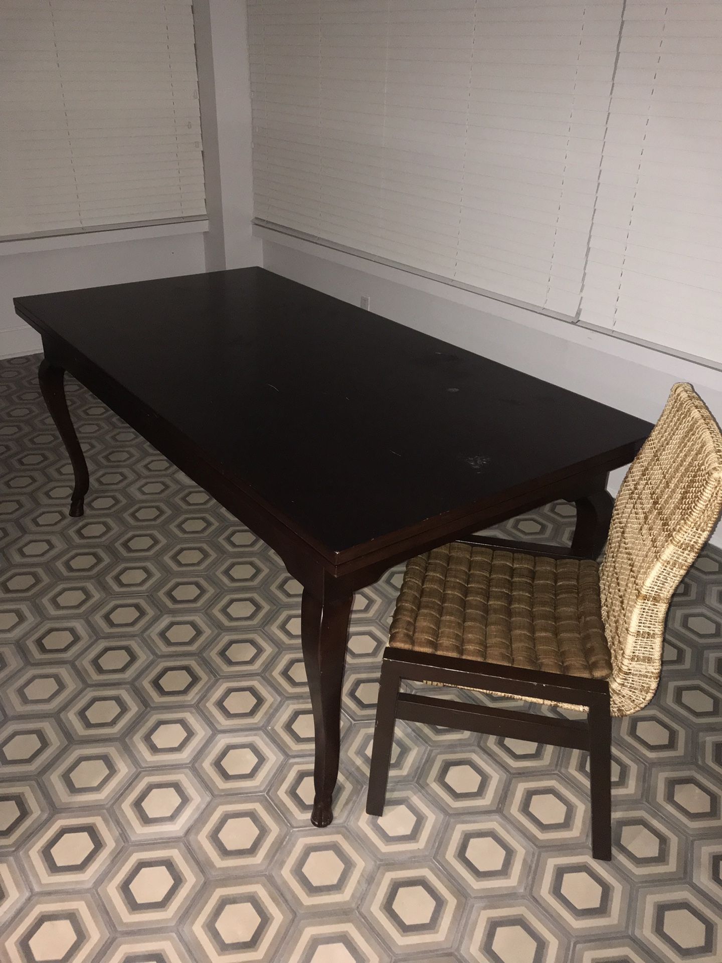 FREE Bloomingdale's Guido Zichele European Extendable Refectory Dining Table with 8 Cushioned Chairs.