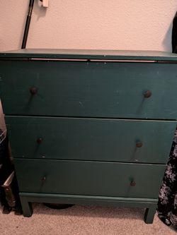 IKEA 3 draw wood dresser