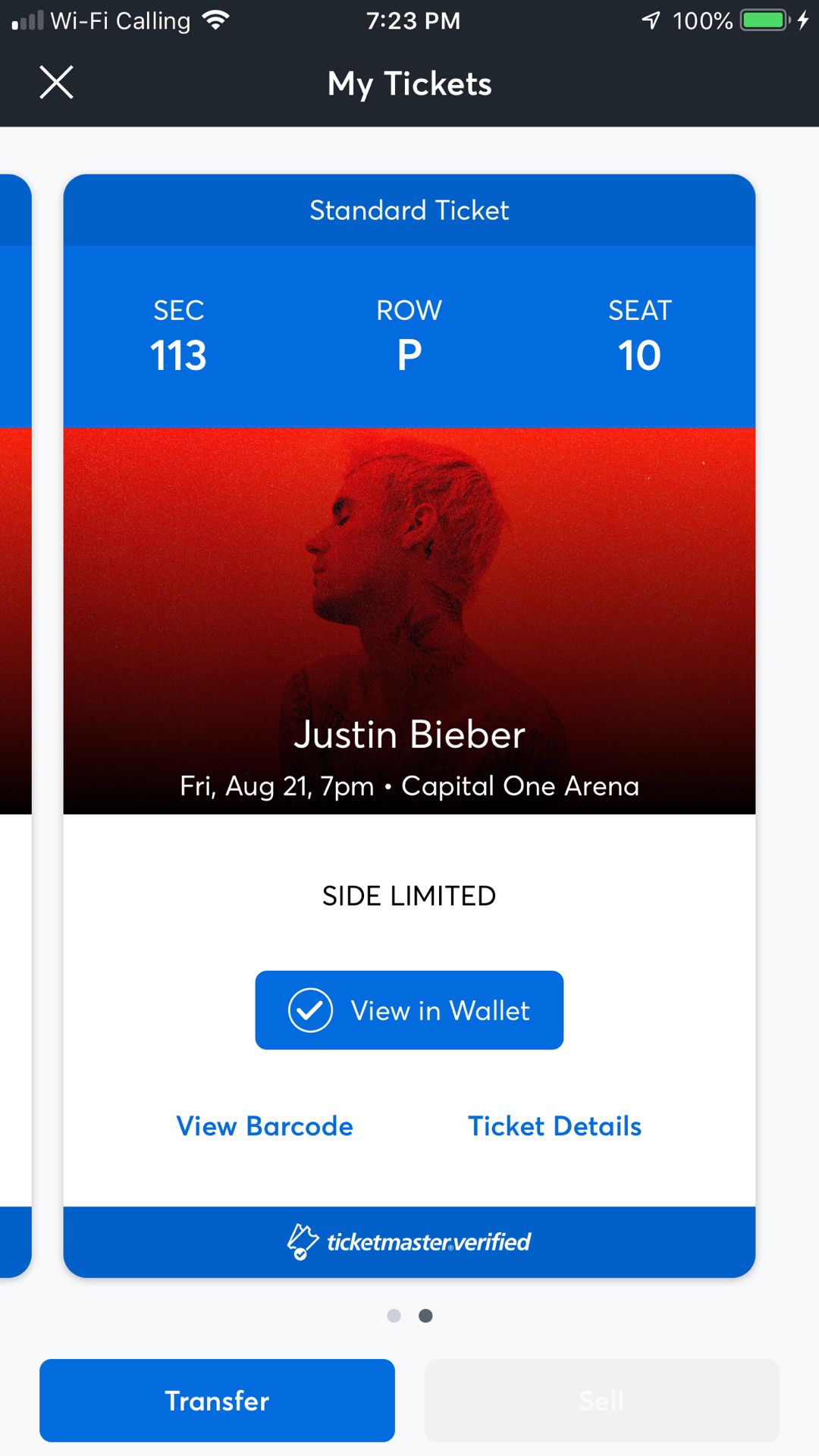 Justin Bieber concert tickets Washington DC
