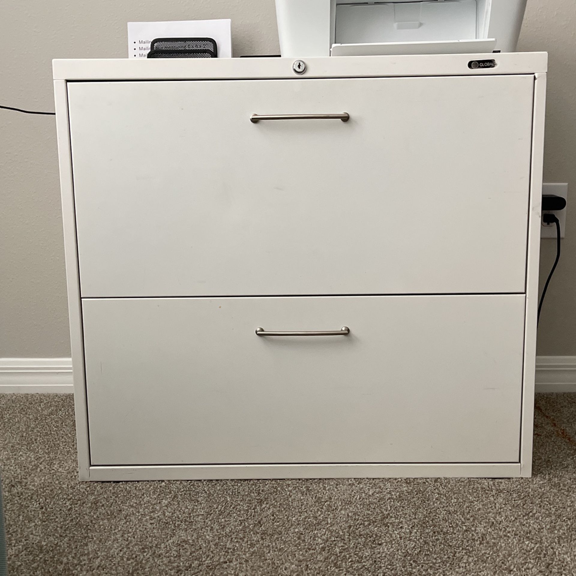 Two Tier Filing Cabinet 