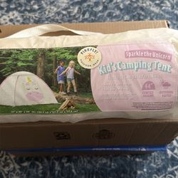 Kids tent and sleeping bag