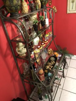 Elegant glass round table and stand ($600)!