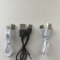 USB-A to USB-C charging cable. $6 each
