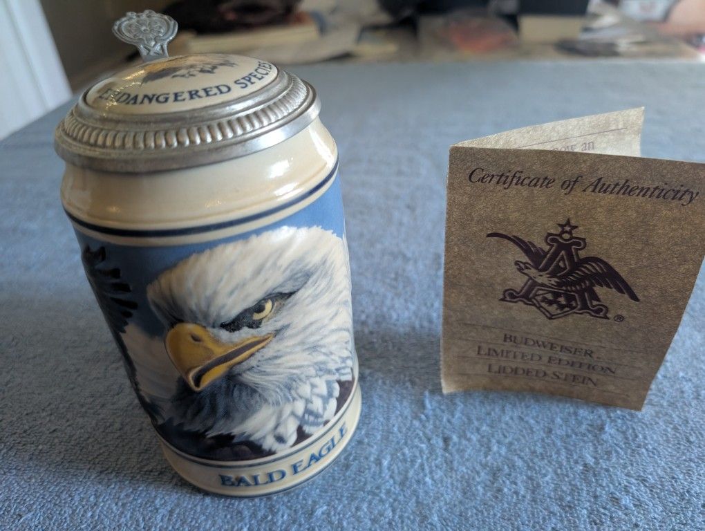 Anheuser Busch American Eagle Stein; from 1989