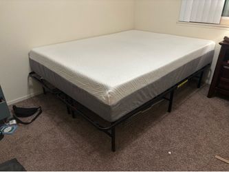 Novilla Queen Size Memory Foam Mattress + Frame