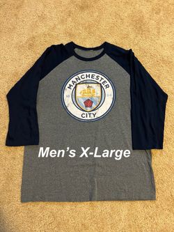 🔥 NIKE Manchester City Baseball T-Shirt Men's XL LIKE NEW 🔥