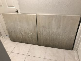 Evening Etoile Z Gallerie Canvas Painting 36in x 35.5in