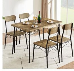 New in box dining table set 5 piece