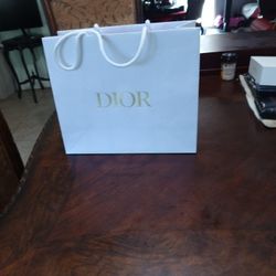 Dior Paper bag With  ribbon Brand