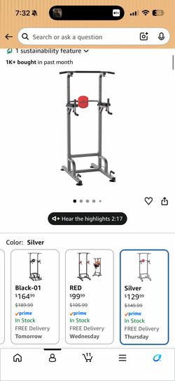 Power Tower Pull Up Bar Station Workout Dip Station for Home Gym