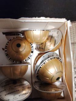 Starbucks pods count $60;bucks pods 16 times 2 per case  new open box to show you what they look like