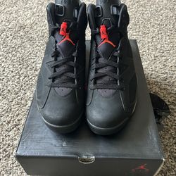 Jordan 6 Retro Infrared Black (2014) Size 12