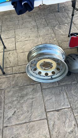 Metal  truck tire rim.