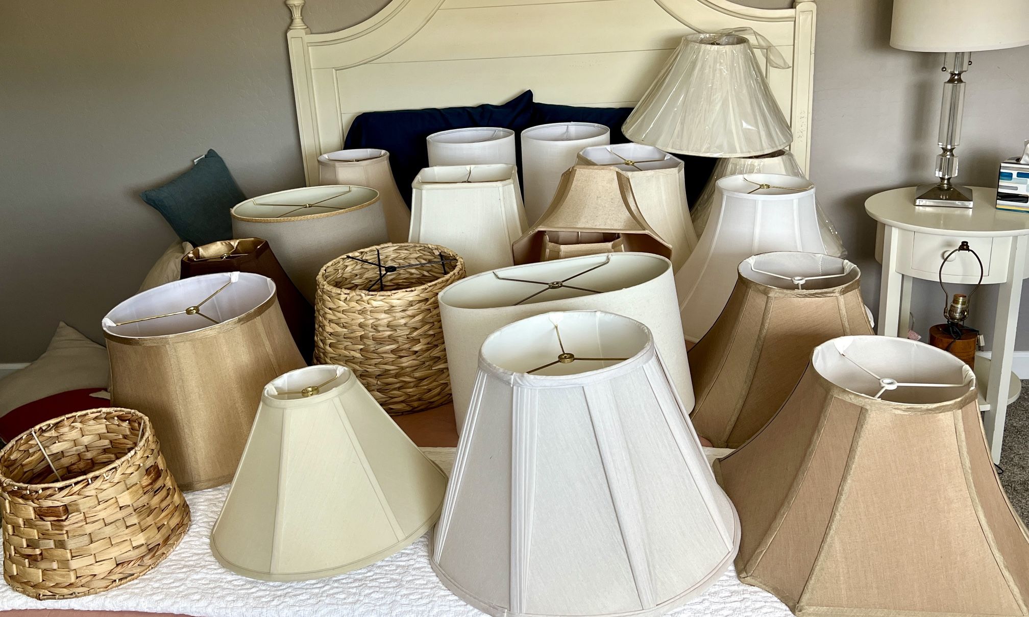 20 Pc Lamp Shade Shades Lot - Perfect For Your Resale Store