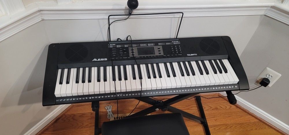 Alesis Talent 61 Electric Keyboard 61 Keys With Stool And Box