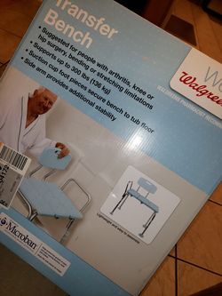 NEW! WALGREENS TRANSFER BENCH with Microban