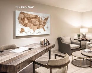 Canvas Wall Art : US Vintage Brown