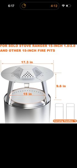 Solo Stove Ranger Heat Deflector