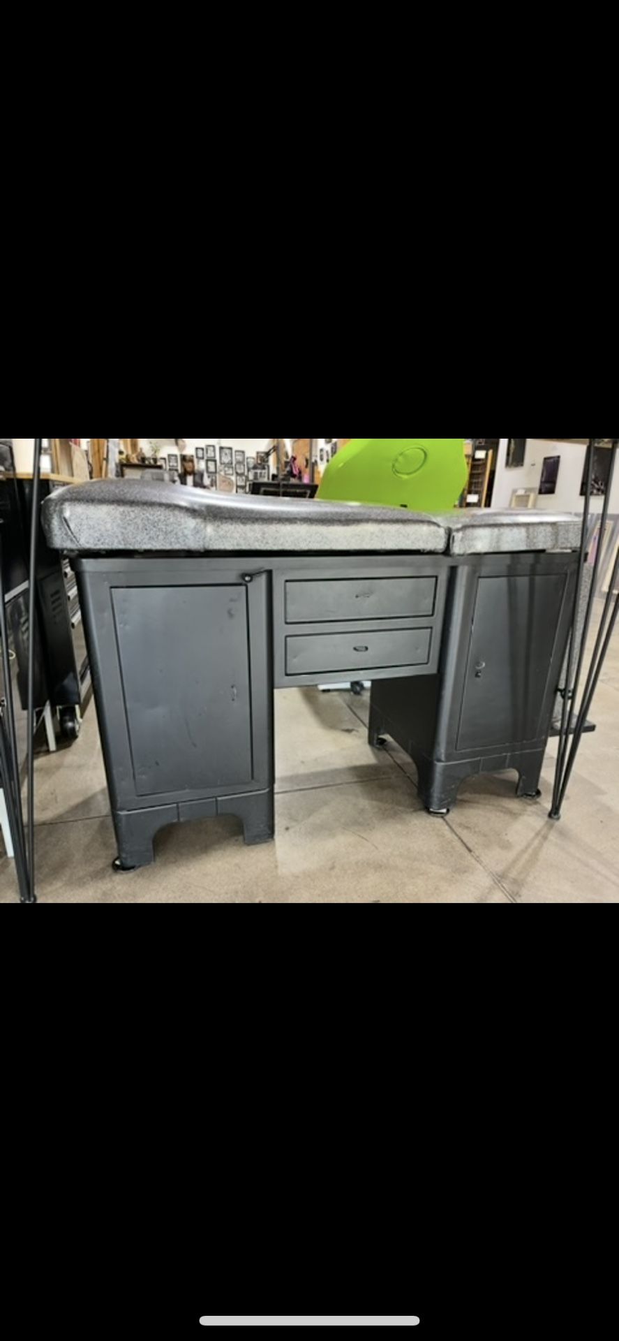 Vintage antique exam table