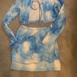 2 Piece Crop Top Outfit