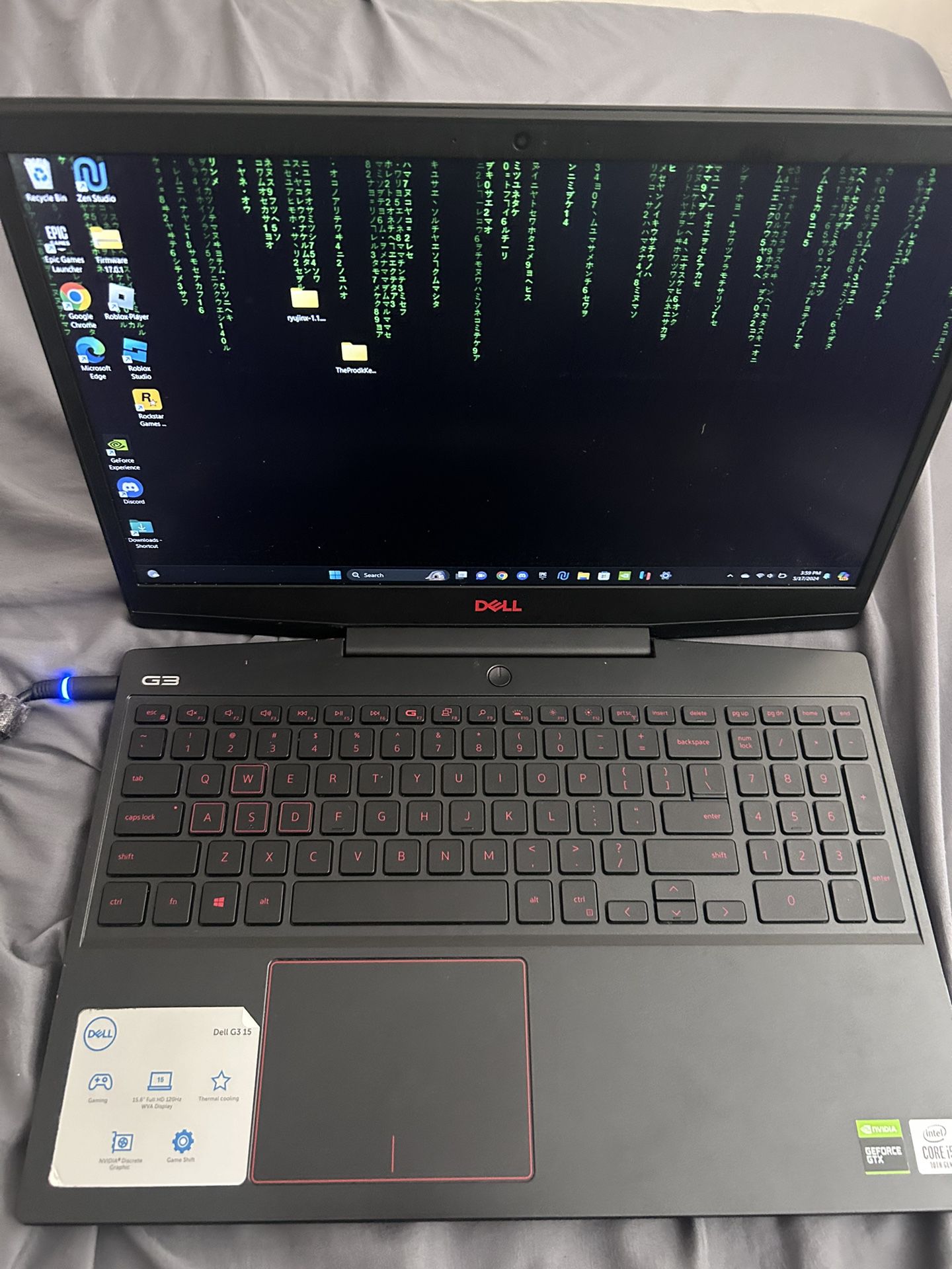 Dell G3 1500 Gaming laptop