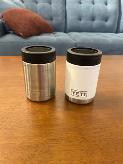 YETI Rambler Colster 12 oz Insulated Can Cooler Set 2pc White/Silver
