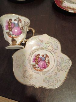 Antique teacup and saucer