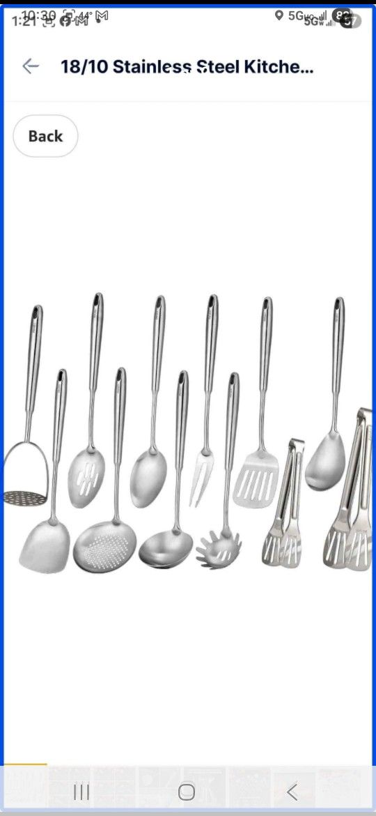 18/10 Stainless Steel Kitchen Utensils Set