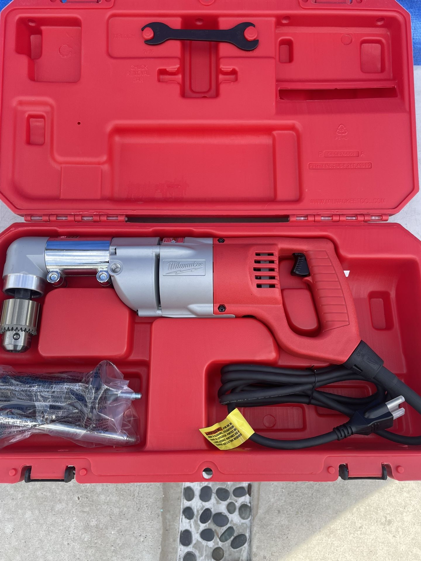 7 Amp 1/2” Corded Right Angle Drill 