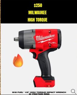 MILWAUKEE HIGH TORQUE IMPACT tool