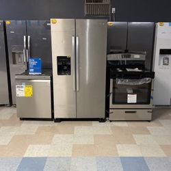 3 Piece Appliance Bundle Deal Refrigerator Dishwasher And Stove‼️‼️