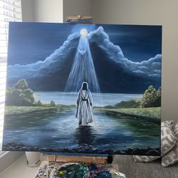 Christian Hand Oil Painting Of Jesus