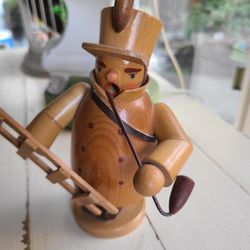 German Incense Smoker Vintage Guard Watchman Halberd Horn Pipe Steinbach