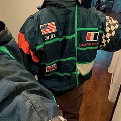 Wow 😮 !! Vintage Nylon Zip Up Jacket Size Large !