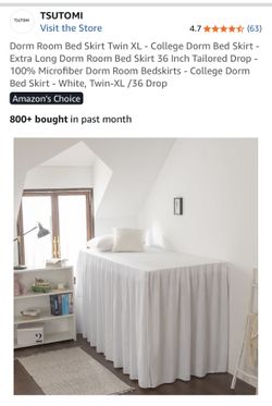 2 New Twin XL Bed skirt - 36 Inches