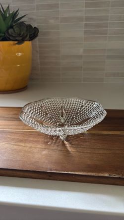 Bead glass dish- vintage