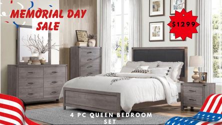 4 PC QUEEN BEDROOM SET