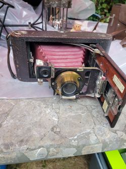 Antique Folding Bellows Camera Untested